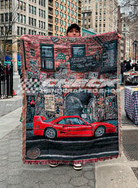 Image 1 of Part of New York in the dream ❤️‍🔥 Ferrari F40 Limited woven tapestry blanket