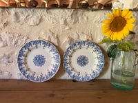 Image 1 of Assiettes plates KG Luneville en terre de fer - Art de la table 