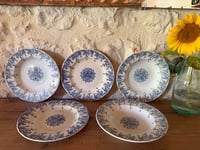 Image 10 of Assiettes plates KG Luneville en terre de fer - Art de la table 