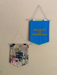 Image 3 of Handmade Mini Banner - DELIGHT IN YOURSELF
