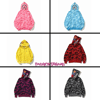 Colorful bape hoodies variety