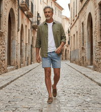 Image 4 of Signature CROSS Denim Shorts