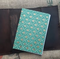 Image 2 of Leather slip cover with A6 notebook 
