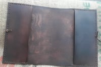 Image 3 of Leather slip cover with A6 notebook 