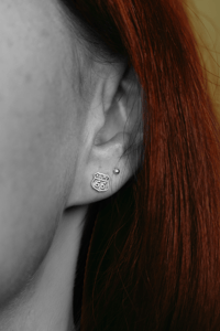 Image 2 of Route 66 Studs | 100% Sterling Silver