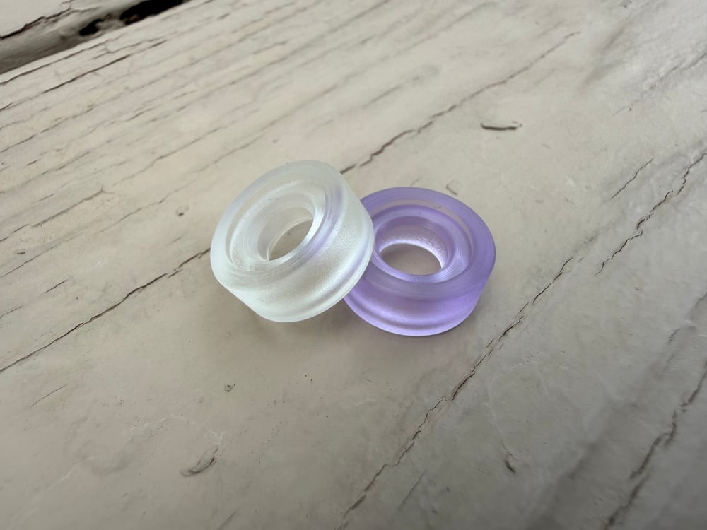 Image of Clear and Purple Acrylic LBB 2 Pack