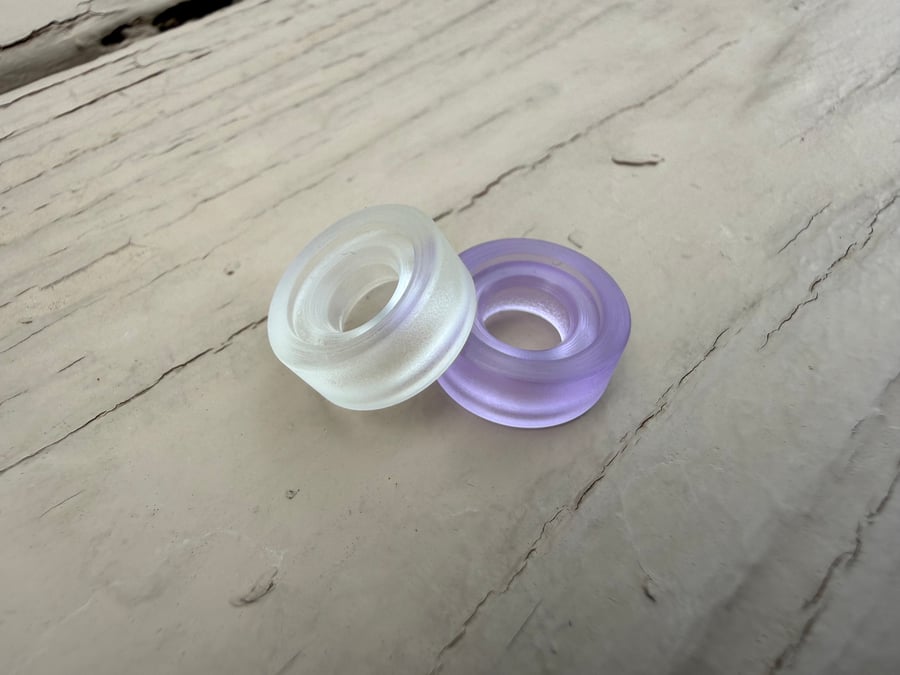 Image of Clear and Purple Acrylic LBB 2 Pack