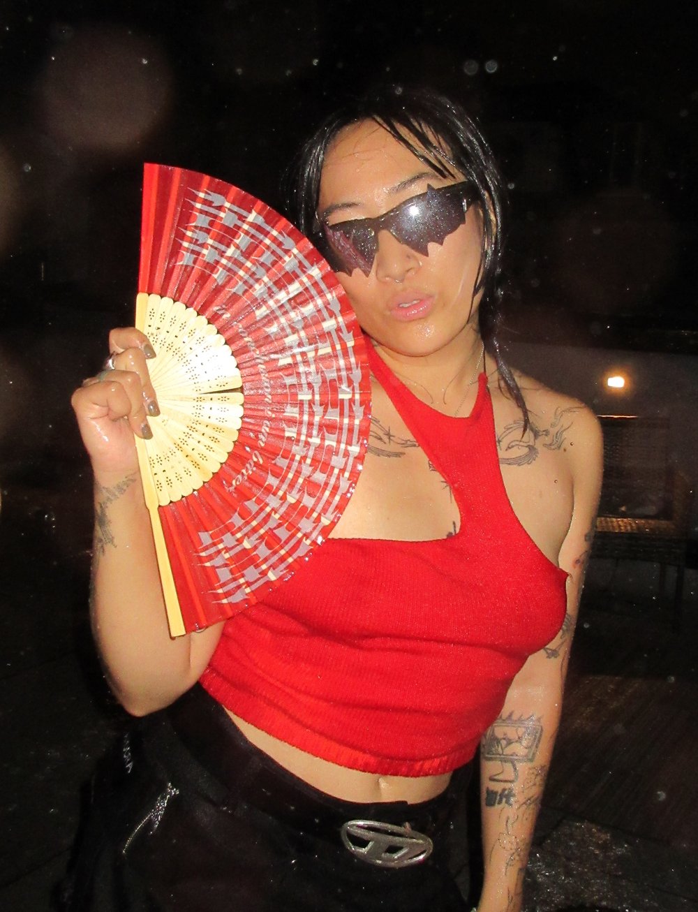 Image of Black "Eternal Bitterness" Fan [+Sticker!]