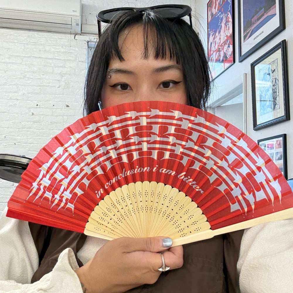 Image of Black "Eternal Bitterness" Fan [+Sticker!]