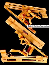 Image 1 of 🤖 ShotGun Showdown Woodbots | Digital Cutting Templates (SVG)