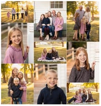 Image 1 of White Historical House :   Family Fall Session