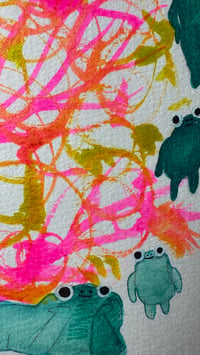 Image 2 of Neon Fireworks Frogby