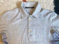 Image 2 of Sage de Cret multifabric polo shirt, made in Japan, size M (fits S)