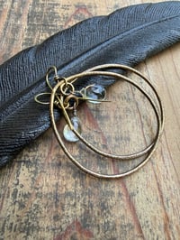 Image 2 of Water drop- brass and sterling/ n1