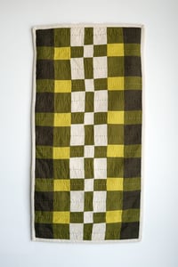 Image 3 of Green Checked Wall Hanging
