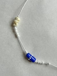 Image 4 of Multi Odd Bead Necklace — Dragonfly White