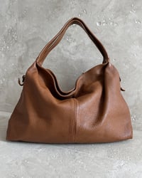 Image 1 of ITALIAN LEATHER SLOUCHY BAG