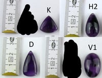 Image 3 of OZZY Sterlingsilber Logo-Ketten mit Amethyst oder Onyx