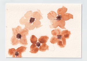 Image of Blank Flower Card 