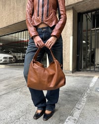 Image 13 of ITALIAN LEATHER SLOUCHY BAG