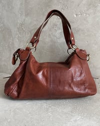 Image 4 of ITALIAN BURGUNDY LEATHER BAG
