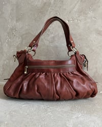 Image 1 of ITALIAN BURGUNDY LEATHER BAG