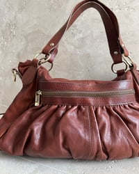 Image 7 of ITALIAN BURGUNDY LEATHER BAG