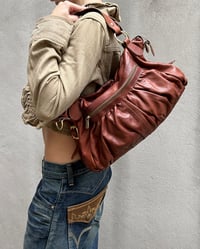 Image 14 of ITALIAN BURGUNDY LEATHER BAG
