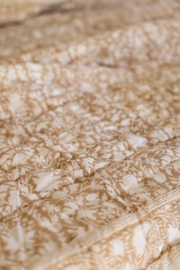 Image 4 of Tan Medium Floral  Quilt