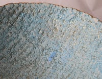 Image 4 of Handmade Blue Paper Mache Decorative Bowl | Ocean Inspired Home Decor