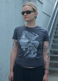 Grey baby tee 
