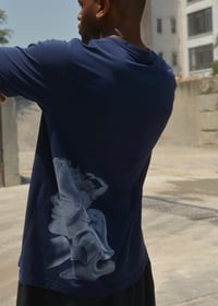 Image 2 of Navy blue triple print 