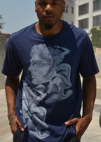 Image 1 of Navy blue triple print 