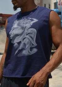 Image 1 of Navy blue muscle tea