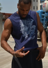 Image 2 of Navy blue muscle tea