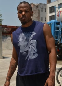 Image 3 of Navy blue muscle tea