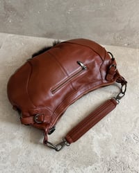 Image 7 of BURGUNDY LEATHER AND FUR BAG