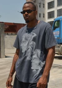 Image 1 of Grey/blueish oversize tee