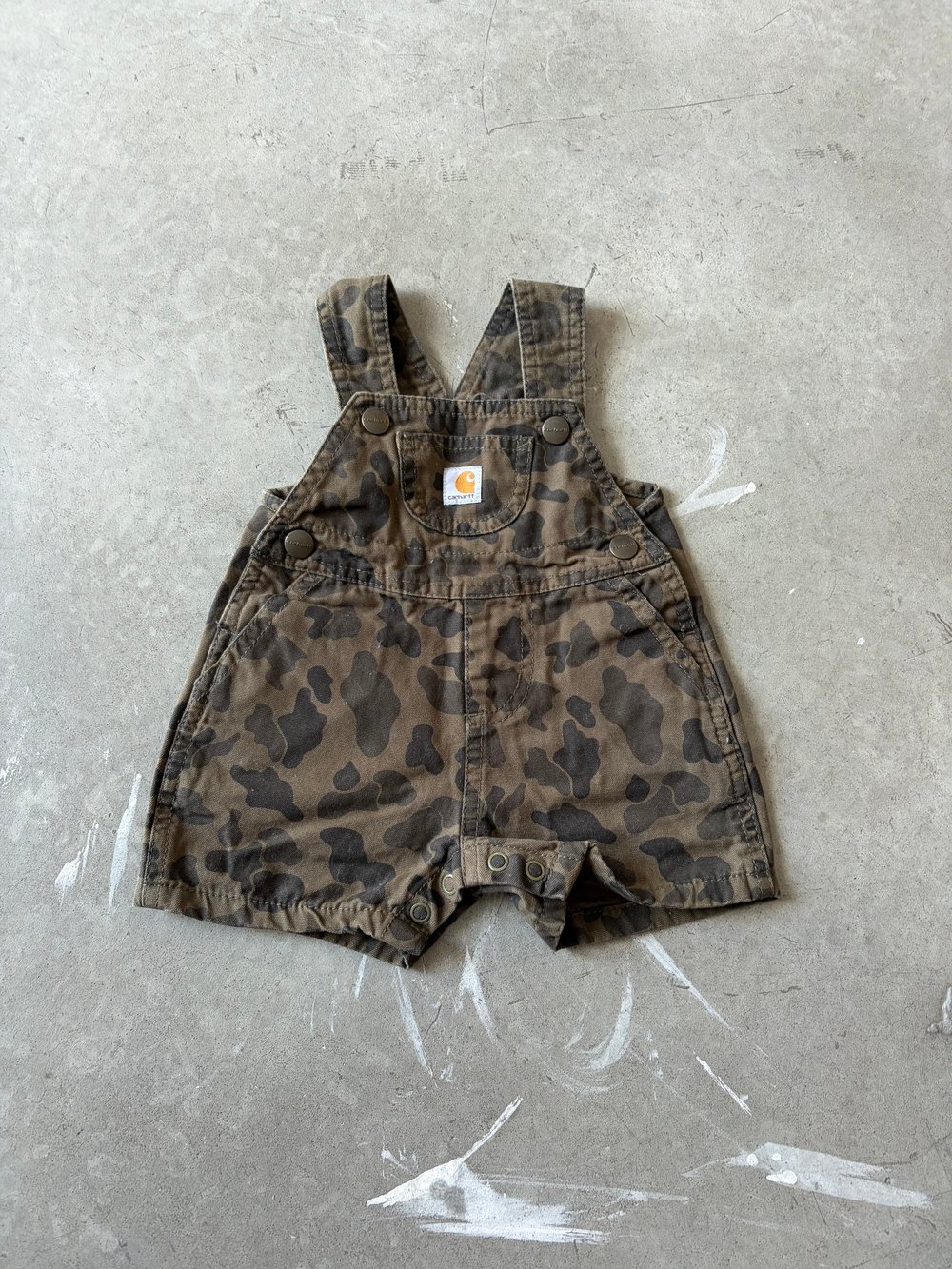 Image of Vintage Camo Carhartt Overall 6 Month 
