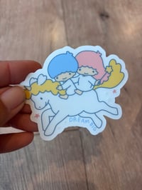 CLEAR Twins Sticker