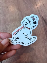CLEAR I'm Hungry Sticker