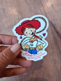 CLEAR Cowgirl Sticker