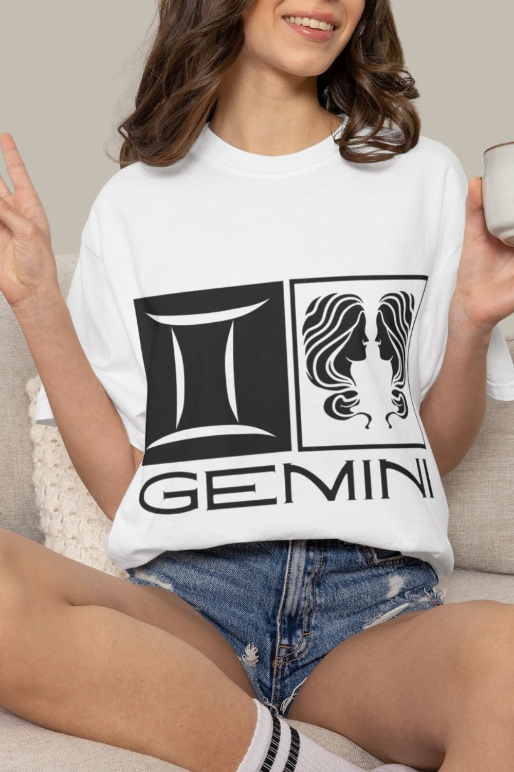 Image of Gemini Zodiac Sign T-Shirt
