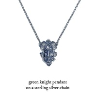 Image 2 of WSS + AO Green Knight necklaces in sterling silver