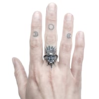 Image 3 of WSS + AO Green Knight ring in sterling silver or gold