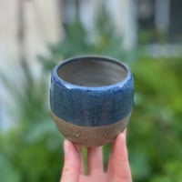 Image 3 of Flat White Coffee Cup in Blue