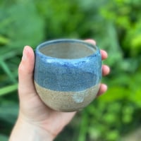 Image 1 of Flat White Coffee Cup in Blue