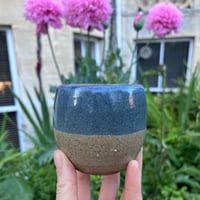 Image 2 of Flat White Coffee Cup in Blue