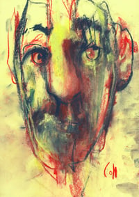 Image 2 of Shovel - Sketchbook Drawing in Soft Pastels on Paper 