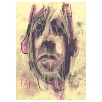 Image 1 of Chiselled - Sketchbook Drawing in Soft Pastels on Paper 